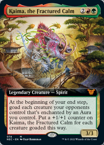 Kaima, the Fractured Calm (Extended Art) [Kamigawa: Neon Dynasty Commander] - The Mythic Store | 24h Order Processing