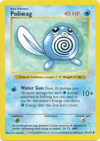 Poliwag (59/102) [Base Set Shadowless Unlimited] - The Mythic Store | 24h Order Processing