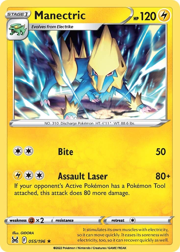 Manectric (055/196) [Sword & Shield: Lost Origin] - The Mythic Store | 24h Order Processing