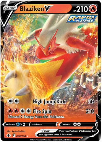 Blaziken V (020/198) [Sword & Shield: Chilling Reign] - The Mythic Store | 24h Order Processing
