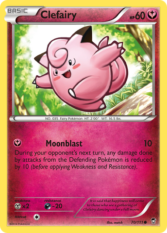 Clefairy (70/111) [XY: Furious Fists] - The Mythic Store | 24h Order Processing