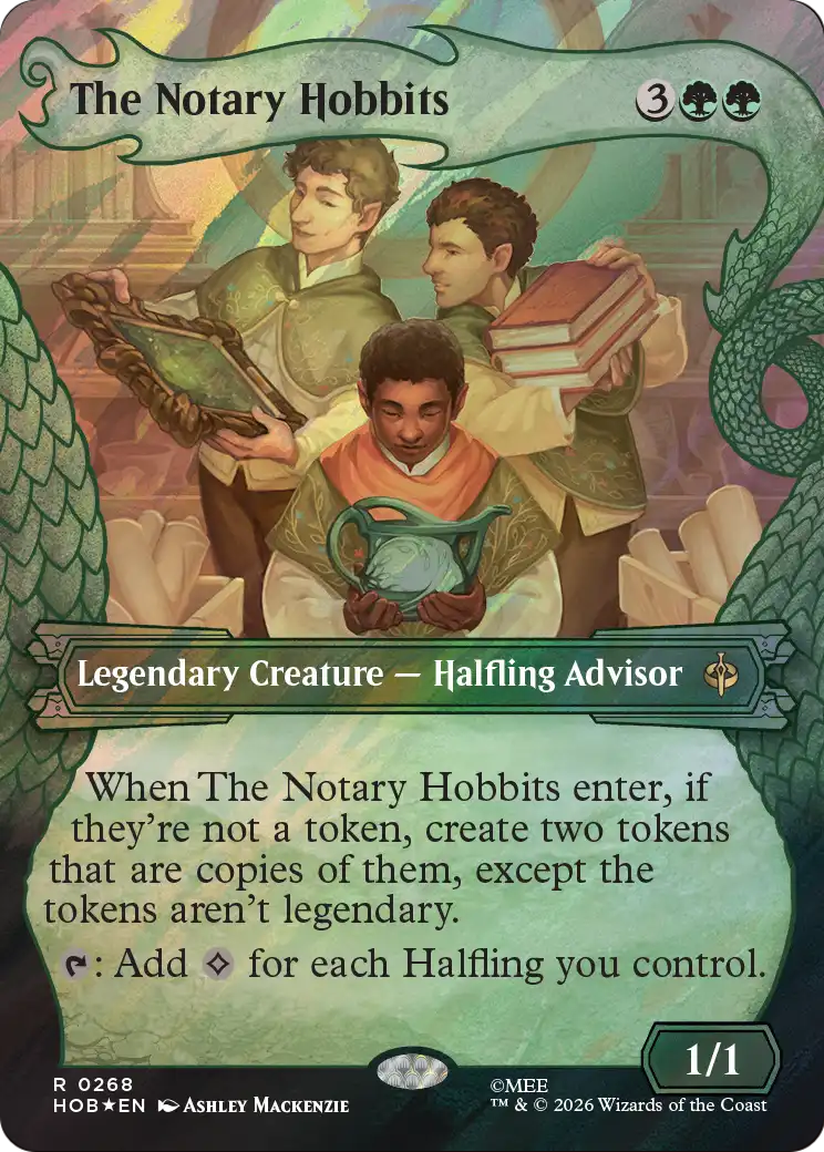 The Notary Hobbits (Showcase) (Surge Foil) [The Hobbit] - The Mythic Store | 24h Order Processing