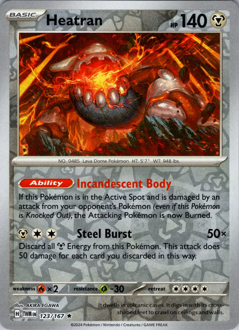 Heatran (123/167) [Scarlet & Violet: Twilight Masquerade] - The Mythic Store | 24h Order Processing