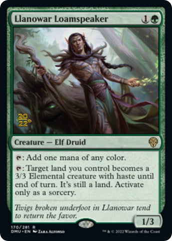 Llanowar Loamspeaker [Dominaria United Prerelease Promos] - The Mythic Store | 24h Order Processing