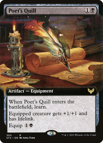 Poet's Quill (Extended Art) [Strixhaven: School of Mages] - The Mythic Store | 24h Order Processing