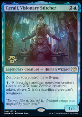 Geralf, Visionary Stitcher [Innistrad: Crimson Vow Prerelease Promos] - The Mythic Store | 24h Order Processing