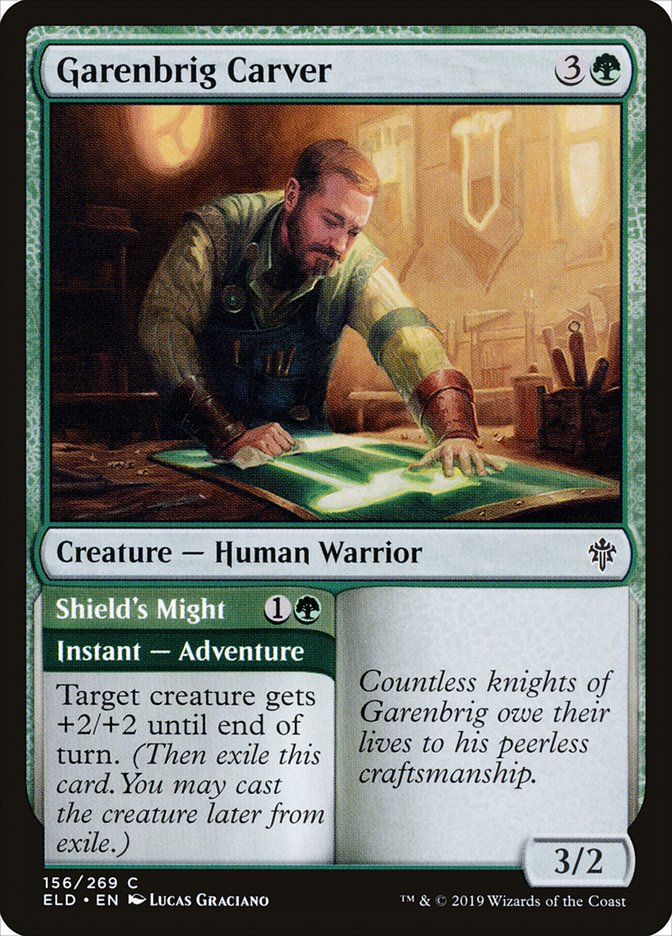 Garenbrig Carver // Shield's Might [Throne of Eldraine] - The Mythic Store | 24h Order Processing