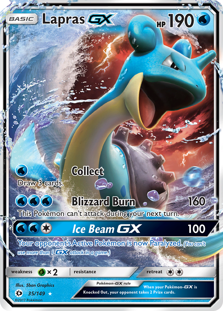 Lapras GX (35/149) [Sun & Moon: Base Set] - The Mythic Store | 24h Order Processing