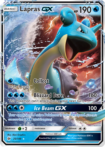 Lapras GX (35/149) [Sun & Moon: Base Set] - The Mythic Store | 24h Order Processing