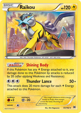 Raikou (55/162) [XY: BREAKthrough] - The Mythic Store | 24h Order Processing