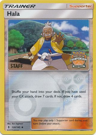Hala (126/145) (Regional Championship Promo Staff) [Sun & Moon: Guardians Rising] - The Mythic Store | 24h Order Processing