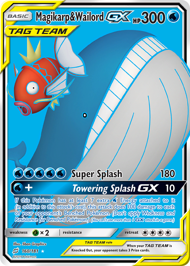 Magikarp & Wailord GX (160/181) [Sun & Moon: Team Up] - The Mythic Store | 24h Order Processing