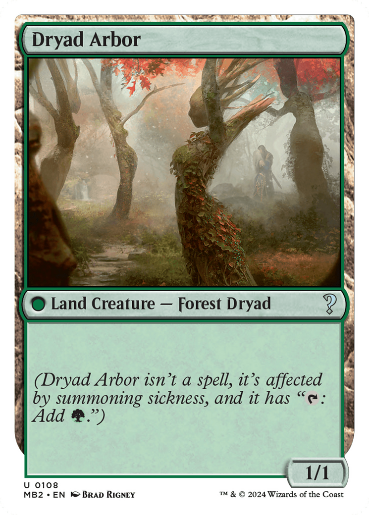 Dryad Arbor (White Border) [Mystery Booster 2] - The Mythic Store | 24h Order Processing