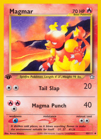 Magmar (40/111) [Neo Genesis 1st Edition] - The Mythic Store | 24h Order Processing