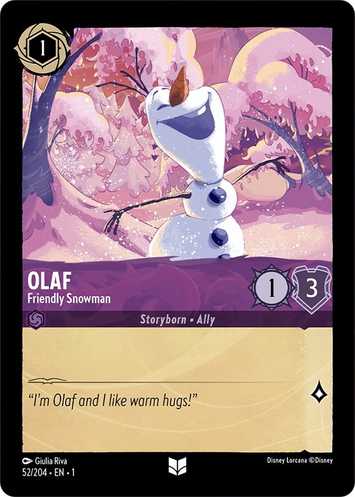 Olaf - Friendly Snowman (52/204) [The First Chapter] - The Mythic Store | 24h Order Processing