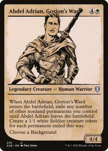 Abdel Adrian, Gorion's Ward (Showcase) [Commander Legends: Battle for Baldur's Gate] - The Mythic Store | 24h Order Processing