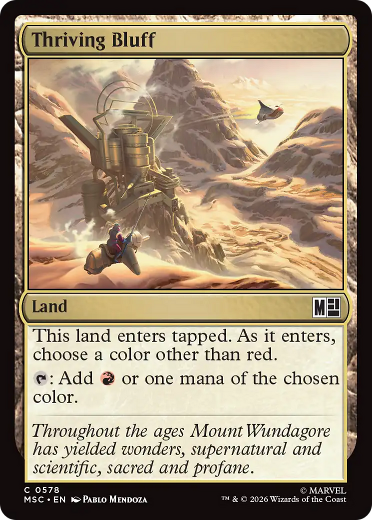 Thriving Bluff [Marvel Super Heroes Commander] - The Mythic Store | 24h Order Processing
