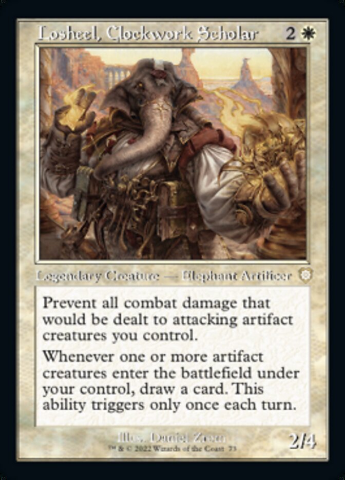 Losheel, Clockwork Scholar (Retro) [The Brothers' War Commander] - The Mythic Store | 24h Order Processing