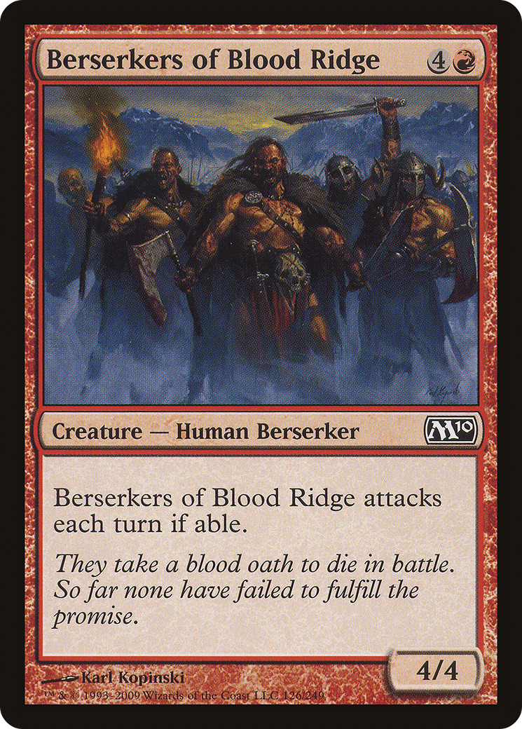 Berserkers of Blood Ridge [Magic 2010] - The Mythic Store | 24h Order Processing