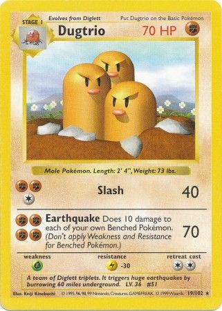 Dugtrio (19/102) [Base Set Shadowless Unlimited] - The Mythic Store | 24h Order Processing