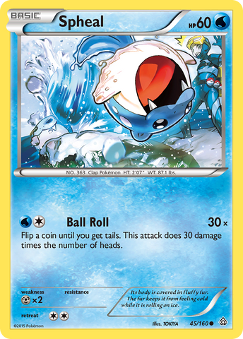 Spheal (45/160) [XY: Primal Clash] - The Mythic Store | 24h Order Processing