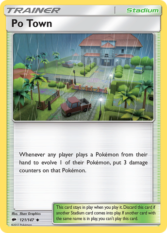 Po Town (121/147) [Sun & Moon: Burning Shadows] - The Mythic Store | 24h Order Processing