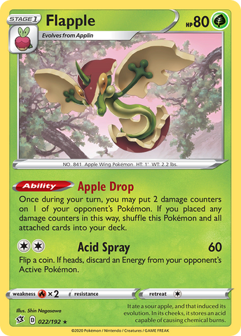 Flapple (022/192) [Sword & Shield: Rebel Clash] - The Mythic Store | 24h Order Processing
