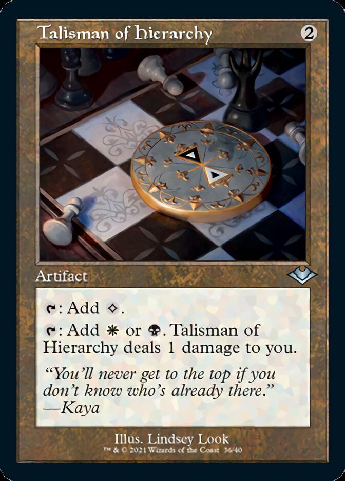 Talisman of Hierarchy (Retro Foil Etched) [Modern Horizons] - The Mythic Store | 24h Order Processing