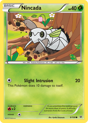 Nincada (9/108) [XY: Roaring Skies] - The Mythic Store | 24h Order Processing