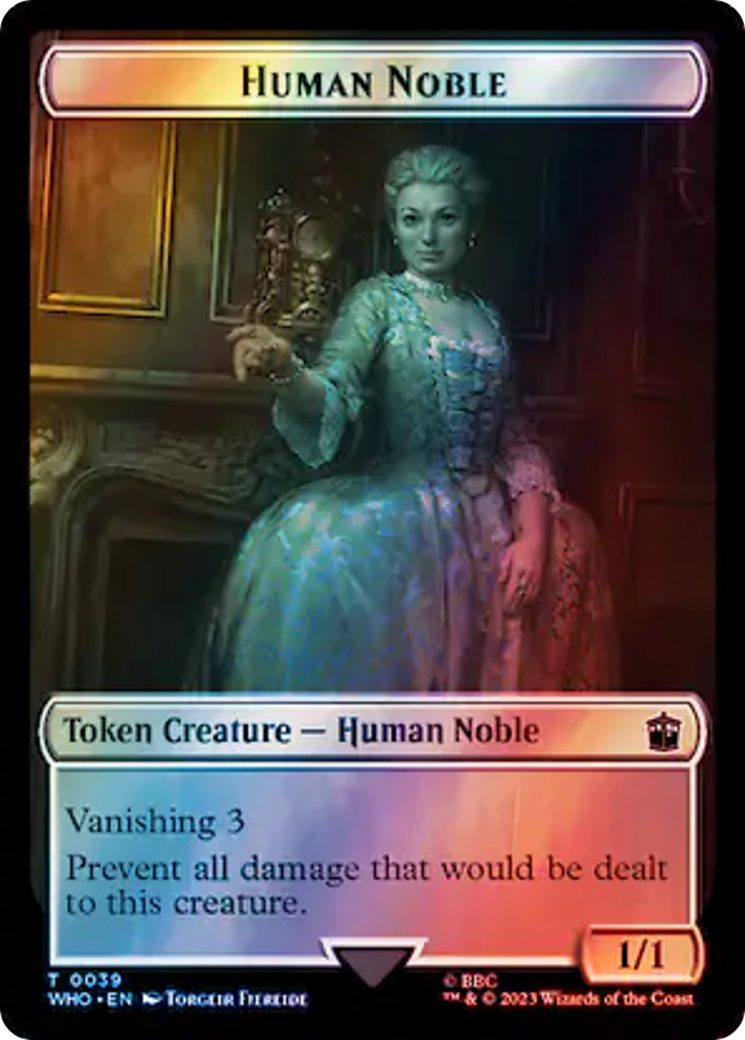 Human Noble // Treasure (0062) Double-Sided Token (Surge Foil) [Doctor Who Tokens] - The Mythic Store | 24h Order Processing
