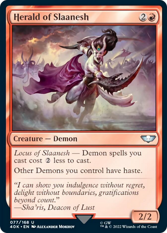 Herald of Slaanesh (Surge Foil) [Warhammer 40,000] - The Mythic Store | 24h Order Processing