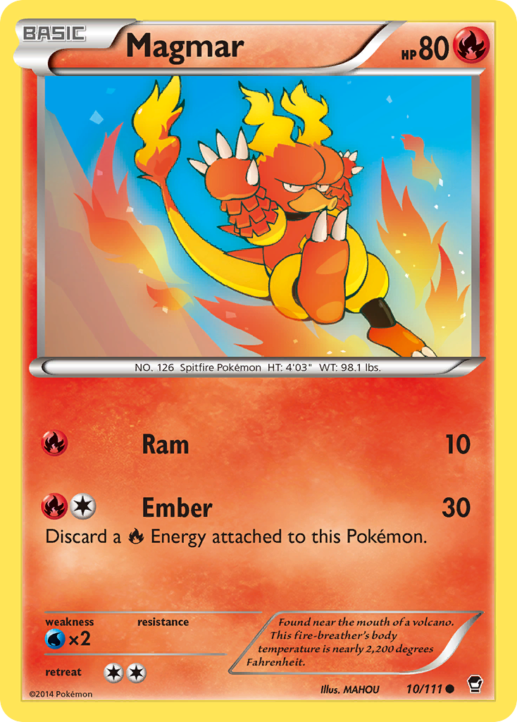 Magmar (10/111) [XY: Furious Fists] - The Mythic Store | 24h Order Processing
