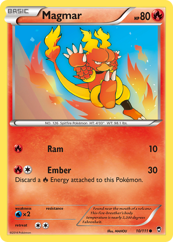 Magmar (10/111) [XY: Furious Fists] - The Mythic Store | 24h Order Processing
