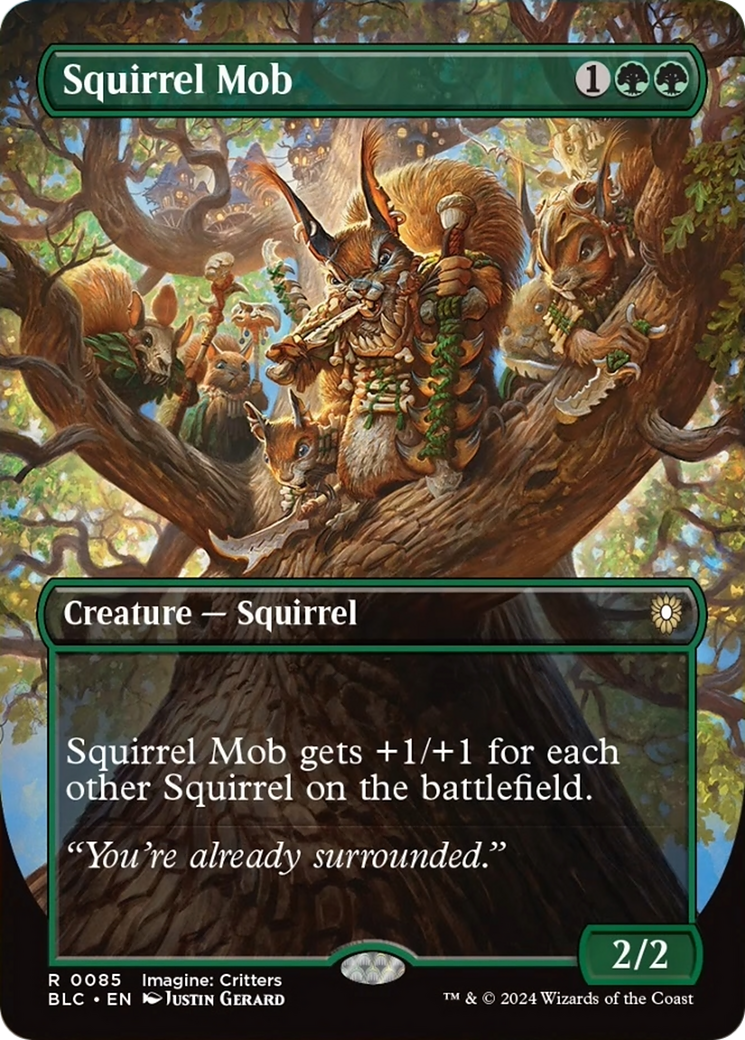 Squirrel Mob (Borderless) [Bloomburrow Commander] - The Mythic Store | 24h Order Processing