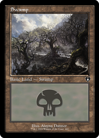 Swamp (443) (Retro) [Commander Masters] - The Mythic Store | 24h Order Processing