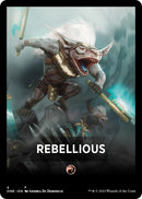 Rebellious Theme Card [Phyrexia: All Will Be One Tokens] - The Mythic Store | 24h Order Processing