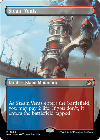 Steam Vents (Borderless) [Ravnica Remastered] - The Mythic Store | 24h Order Processing