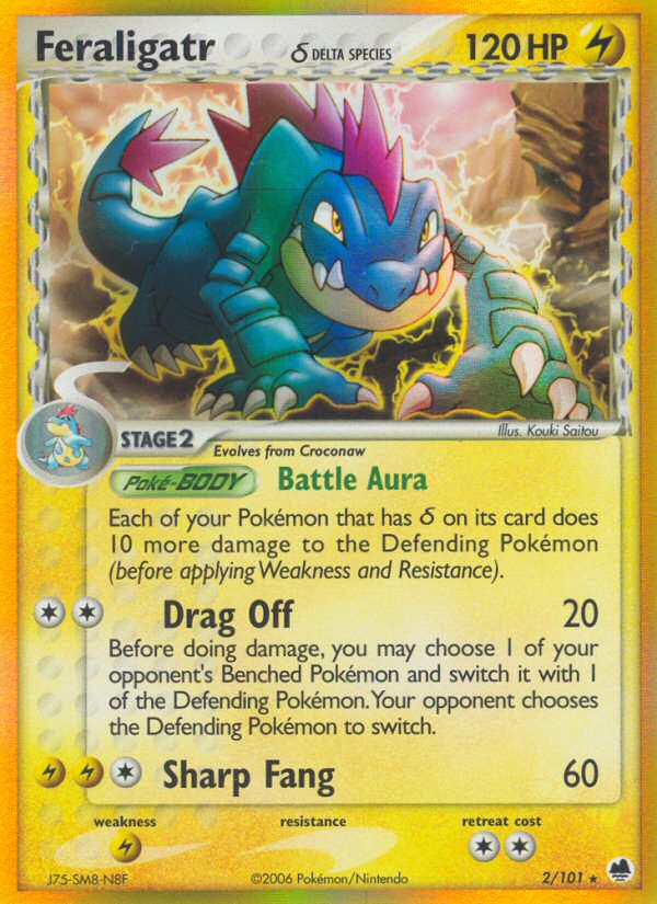 Feraligatr (2/101) (Delta Species) [EX: Dragon Frontiers] - The Mythic Store | 24h Order Processing