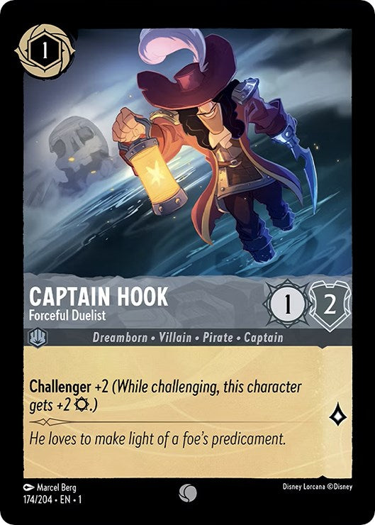 Captain Hook - Forceful Duelist (174/204) [The First Chapter] - The Mythic Store | 24h Order Processing