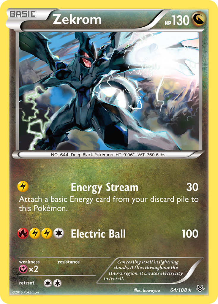 Zekrom (64/108) [XY: Roaring Skies] - The Mythic Store | 24h Order Processing