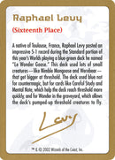 Raphael Levy Bio [World Championship Decks 2002] - The Mythic Store | 24h Order Processing