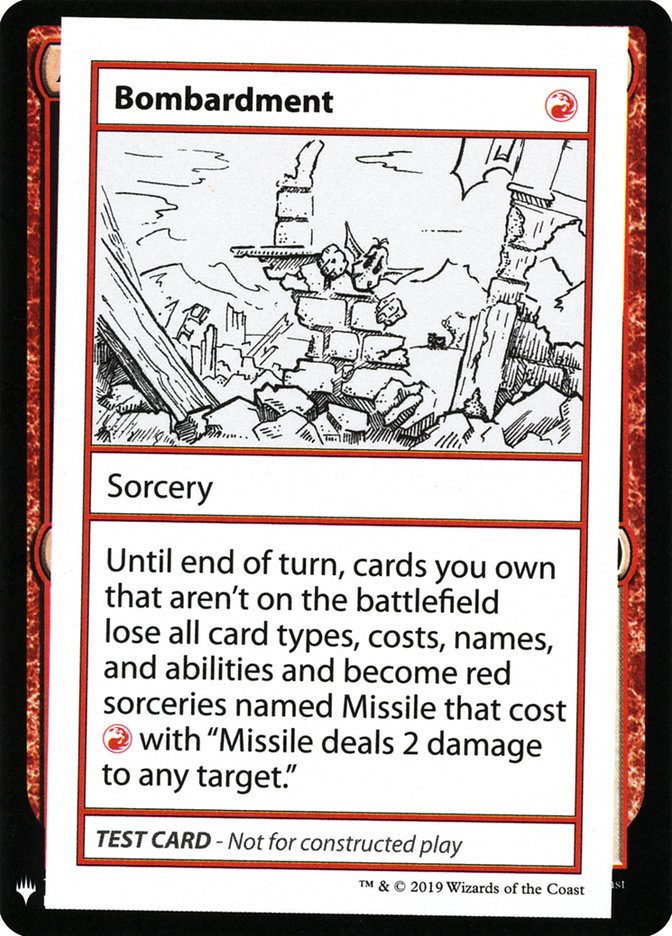 Bombardment [Mystery Booster Playtest Cards] - The Mythic Store | 24h Order Processing