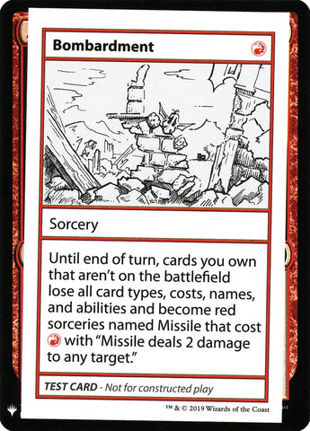 Bombardment [Mystery Booster Playtest Cards] - The Mythic Store | 24h Order Processing