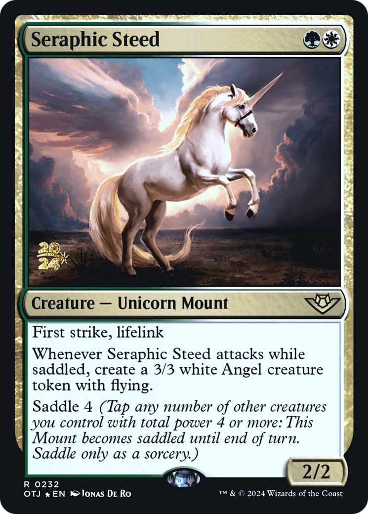 Seraphic Steed [Outlaws of Thunder Junction Prerelease Promos] - The Mythic Store | 24h Order Processing