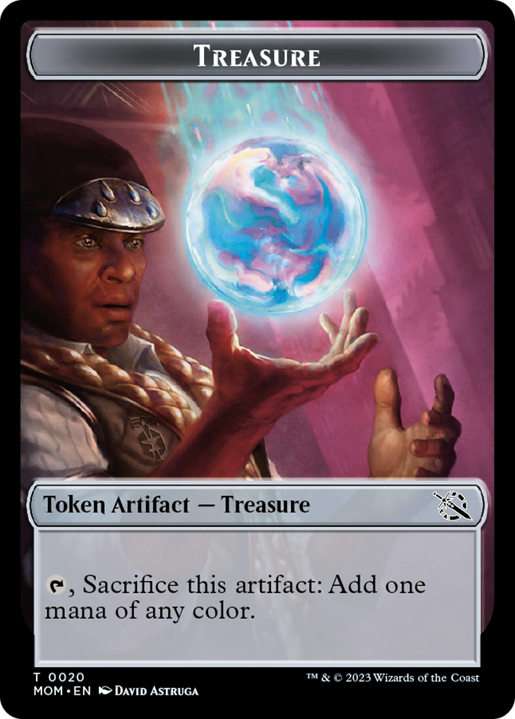 Treasure (20) // Spirit (13) Double-Sided Token [March of the Machine Tokens] - The Mythic Store | 24h Order Processing