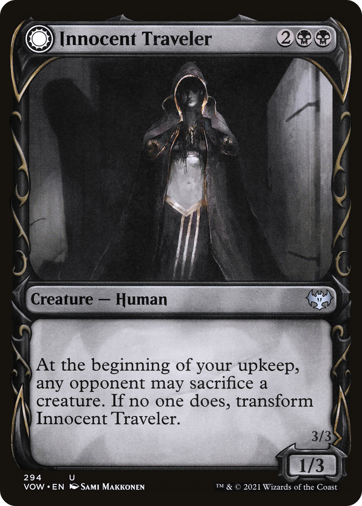 Innocent Traveler // Malicious Invader (Showcase Fang Frame) [Innistrad: Crimson Vow] - The Mythic Store | 24h Order Processing