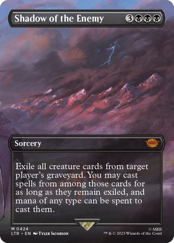 Shadow of the Enemy (Borderless Alternate Art) [The Lord of the Rings: Tales of Middle-Earth] - The Mythic Store | 24h Order Processing
