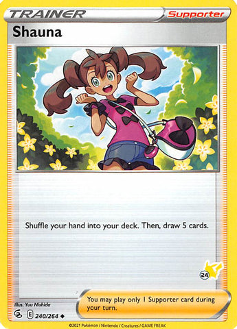 Shauna (240/264) (Pikachu Stamp #24) [Battle Academy 2022] - The Mythic Store | 24h Order Processing