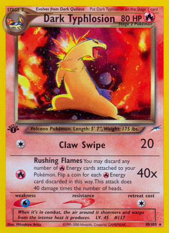 Dark Typhlosion (10/105) [Neo Destiny 1st Edition] - The Mythic Store | 24h Order Processing