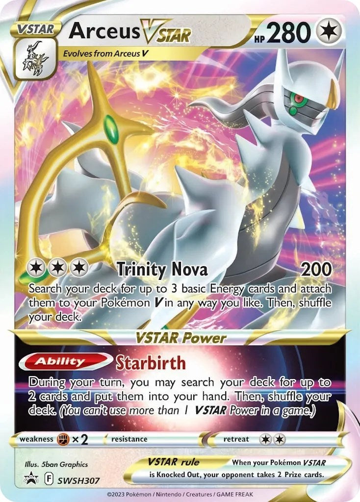 Arceus VSTAR (SWSH307) [Sword & Shield: Black Star Promos] - The Mythic Store | 24h Order Processing